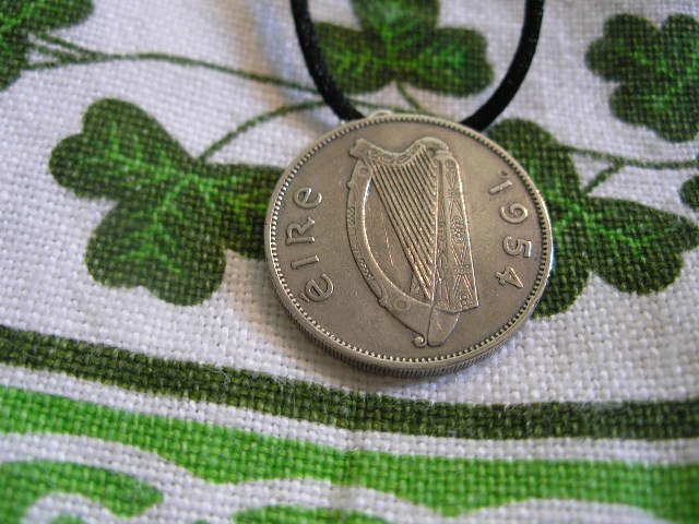 1954 IRISH Birth Year COIN NECKLACE/1954 Floirin