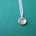 small disc necklace, sterling silver, tiny, simple, modern, classic, round, friendship, gift under 25, everyday, bridesmaids gift