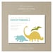 prehistoric dinosaur : birthday invitation set