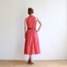Vintage red and white polka-dot shirt dress