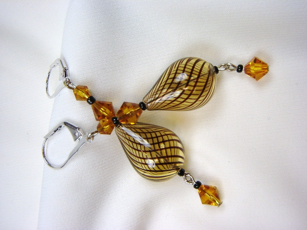 Golden Glass Tear Drops