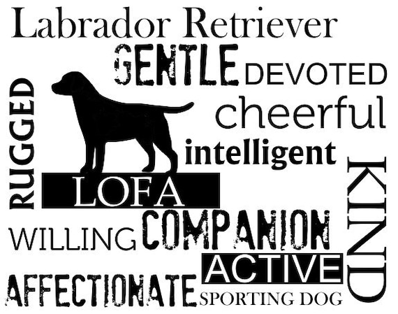 Subway Art Wall Decor Labrador Retriever Personalized with Your Lab's Name