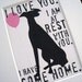 Greyhound Rescue Dog Art Print Wall Decor