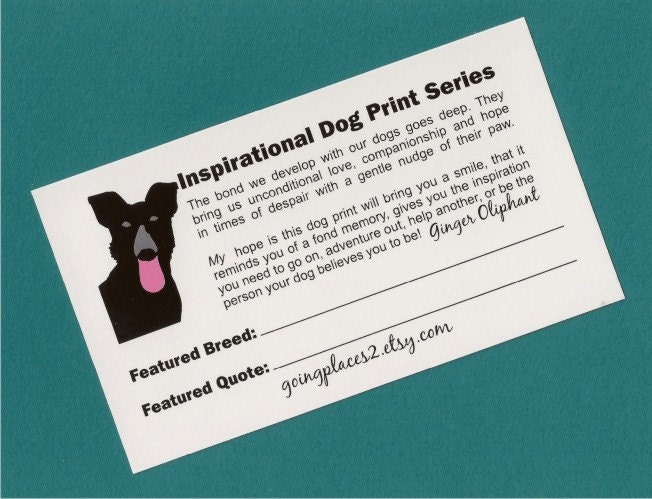 Dogs Helping Dogs Art Print Wall Decor Inspirational Message
