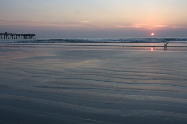 Jacksonville Florida Beach image titled The Calm-- 8x10 Photograph on Fine Art Paper matted