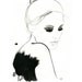 Watercolor and Pen Fashion Illustration - Dark Ballerina print