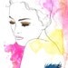 Watercolor and Pen Fashion Illustration, Jessica Durrant - Thoughts of Spring print version