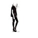 Print from original watercolor and pen fashion illustration by Jessica Durrant, titled Black on Black