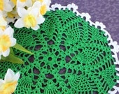 Green doily for luck