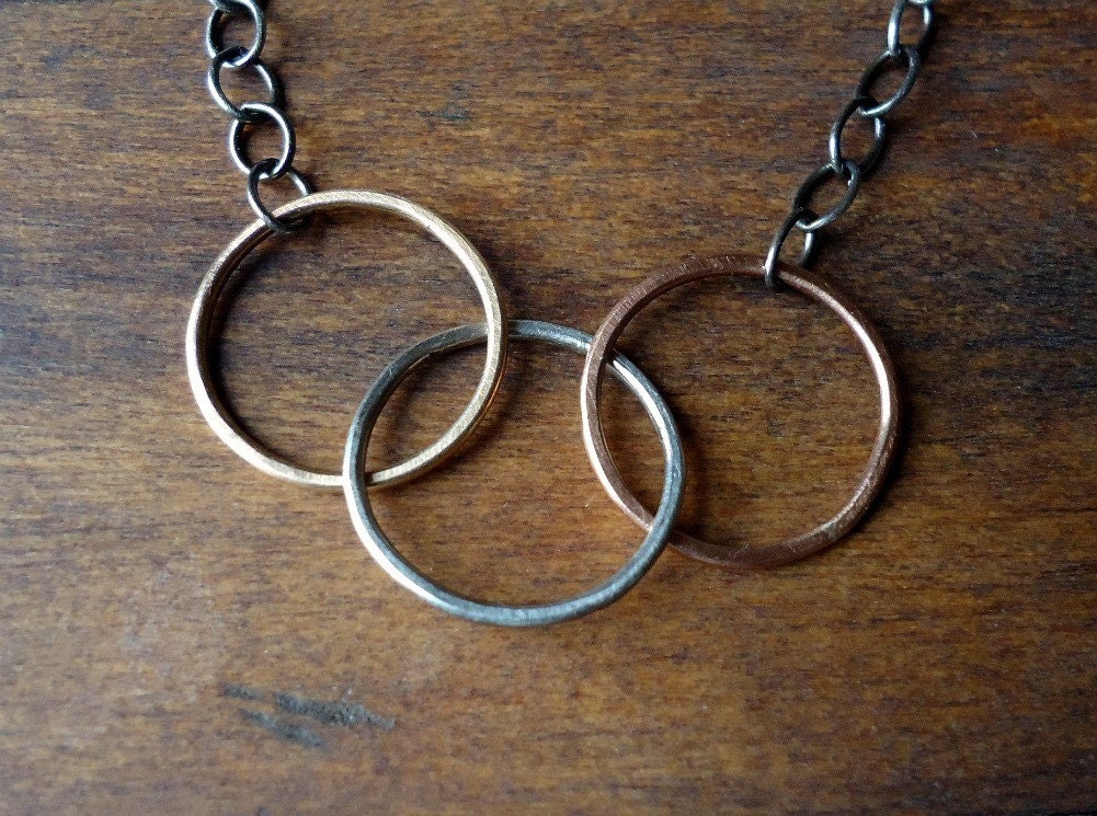 Perfect Harmony Necklace- 3 Tiny Circles