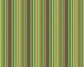 Green Hooty Stripes, Hooty Hoot Kangaroo for Riley Blake - 1 Yard