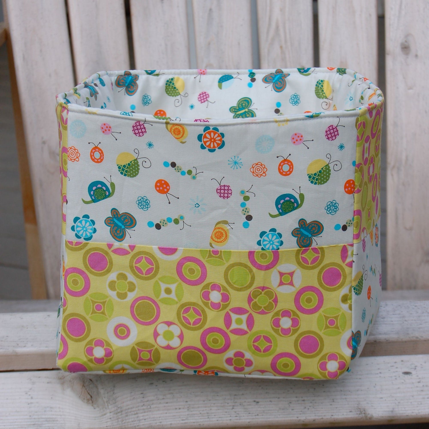 Bugs and Buttons Large Fabric Storage Box