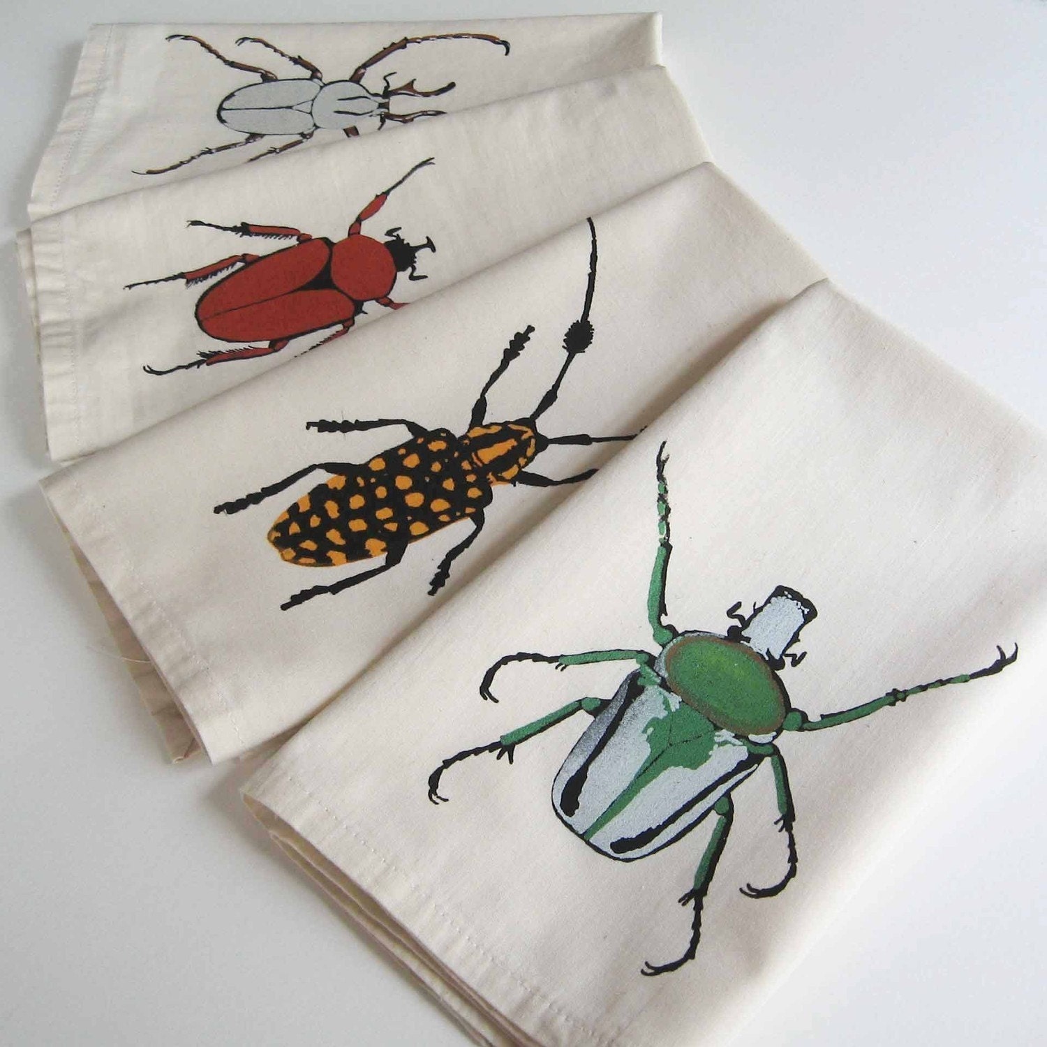 Beetle Napkins, Cream