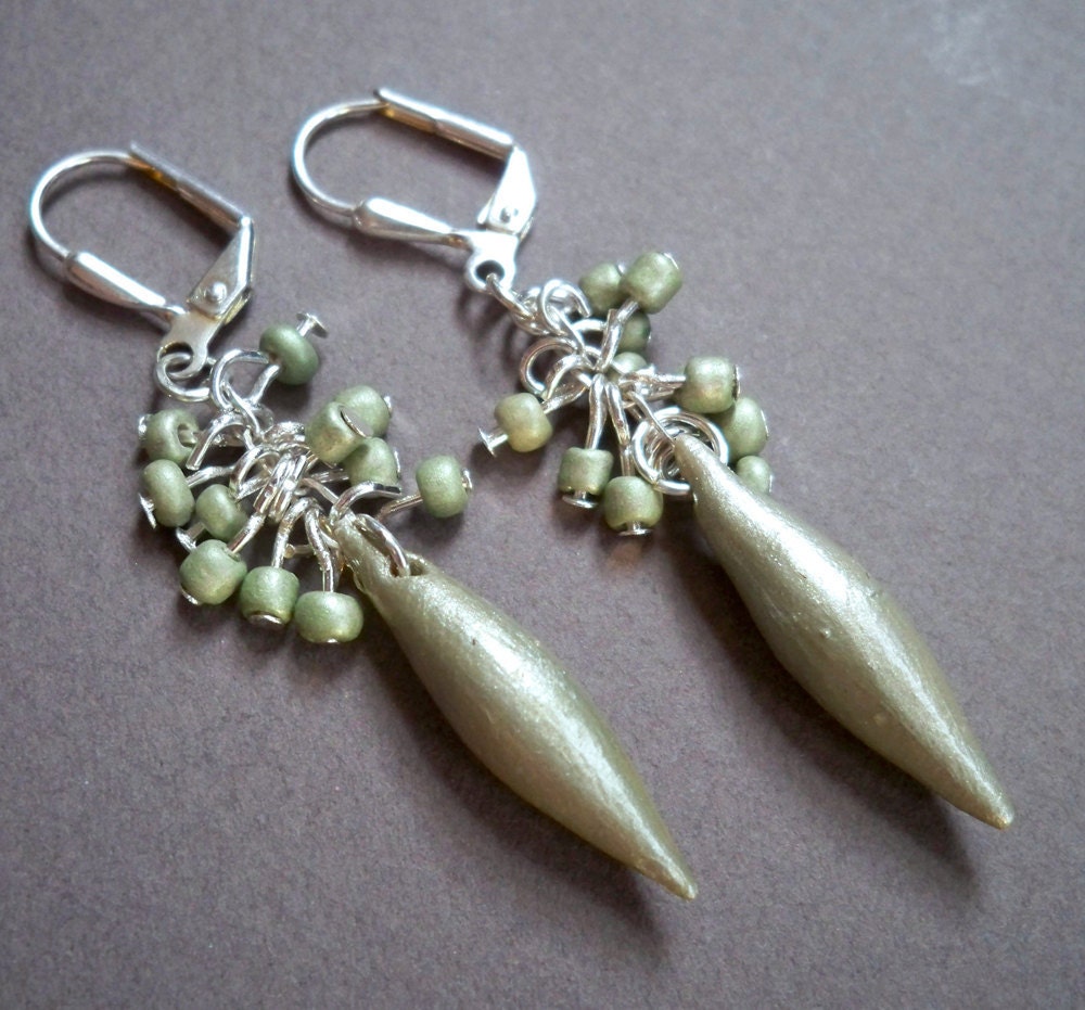 Iced Absinthe Earrings