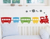SALES - ChooChoo Boys Vinyl Train Wall Decals - set of 5