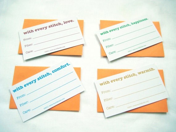 Good Intentions Knit Cards - Mixed Pack - Love, Happiness, Warmth, Comfort