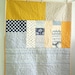 Yellow and grey with elephants, dots and spring buds - crib to toddler size