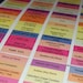 Chemistry Crayon Labels - set of 96