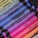 Chemistry Crayon CLEAR labels - set of 8
