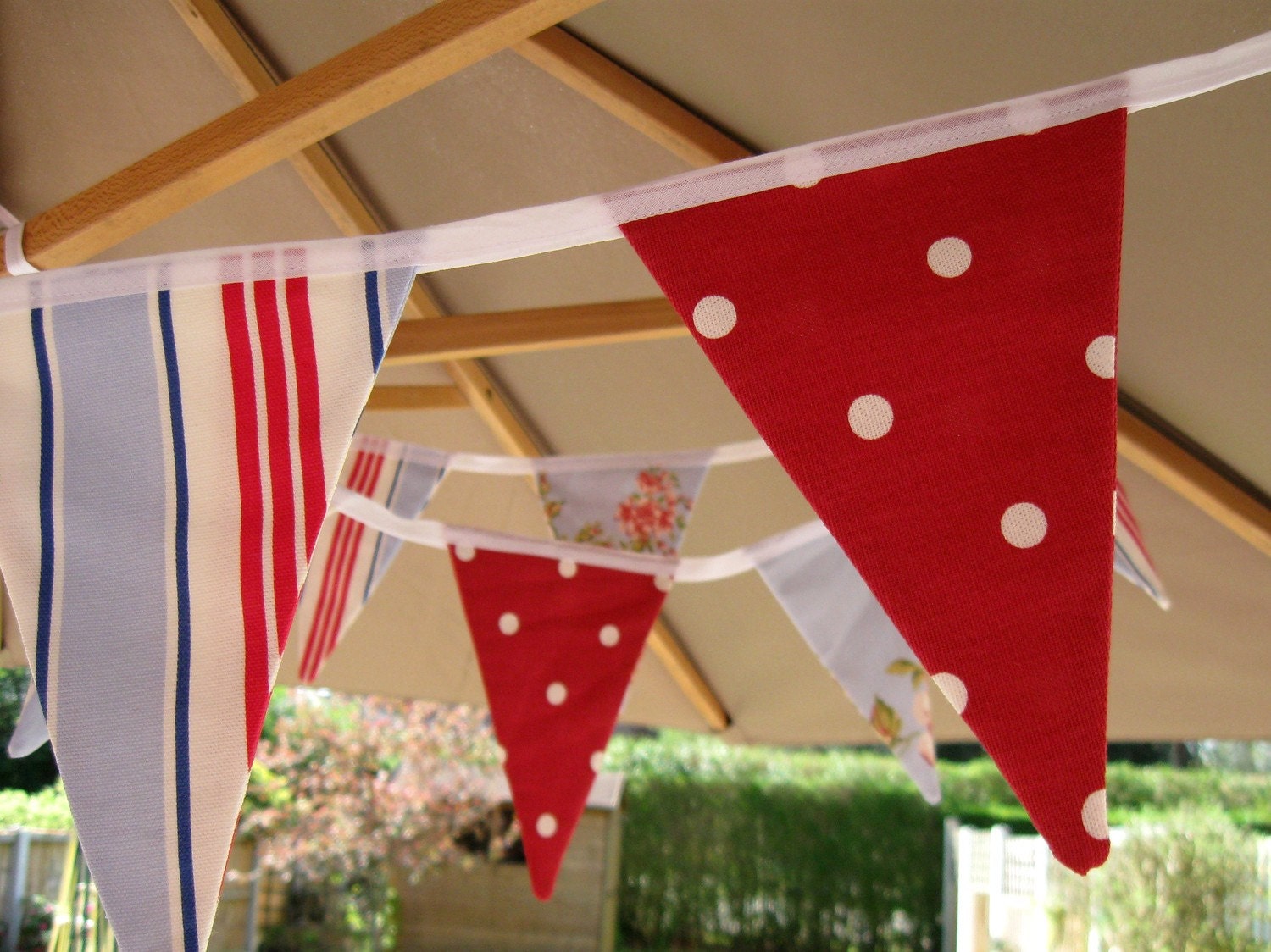 Set of 2 PDF Flag Bunting Party Banner Patterns  Easy no-sew and Traditional Stitched