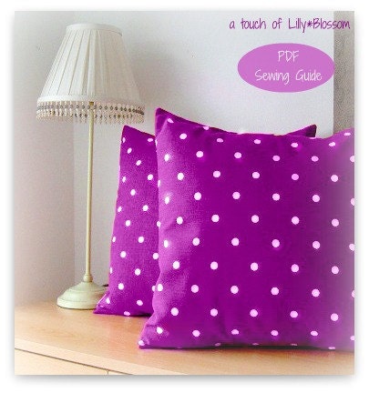 PDF Sewing Pattern Simple Envelope Cushion Cover