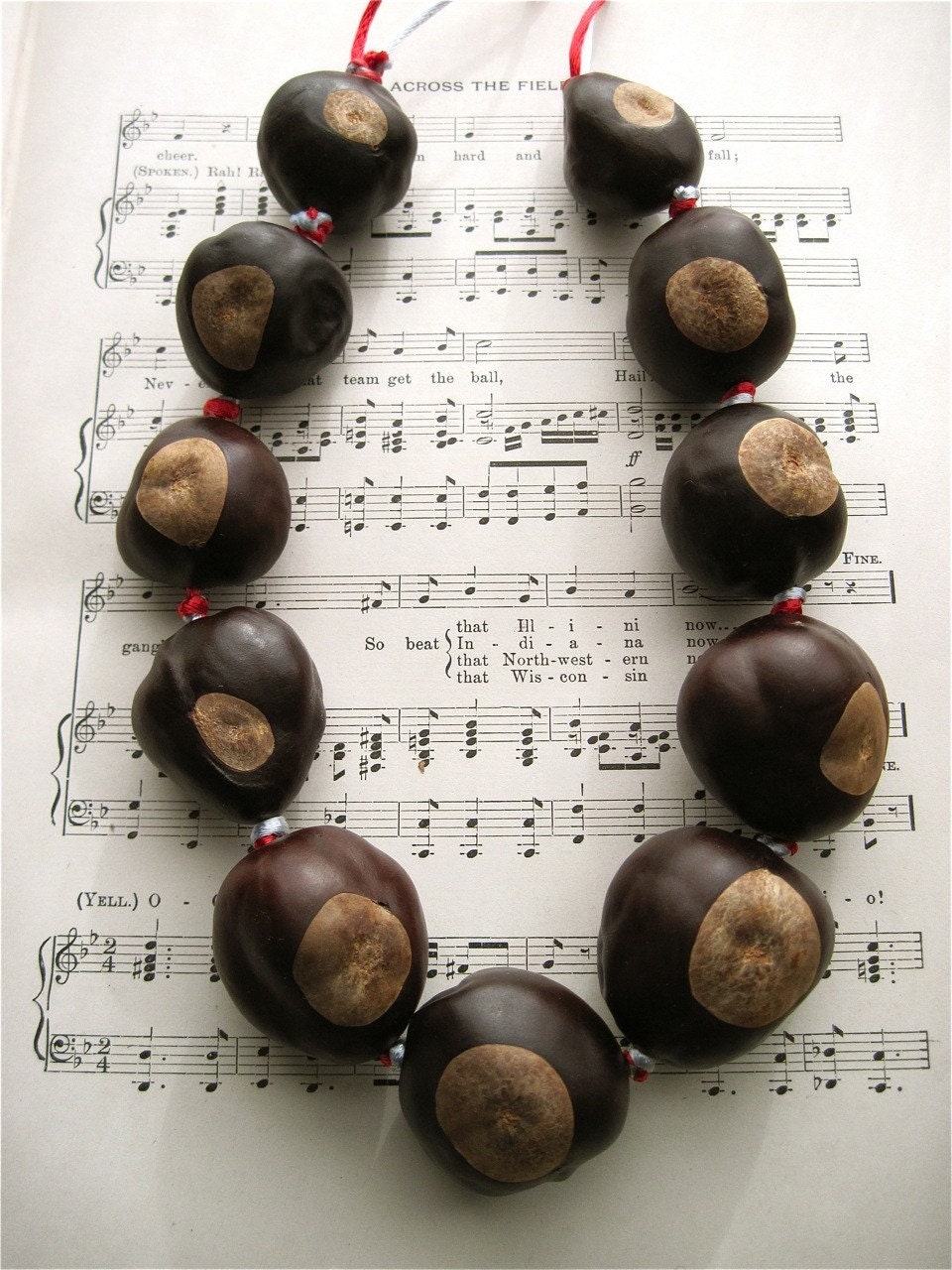 11 Buckeye Necklace - Ohio State University Free Shipping to US Ohio STADIUM necklace