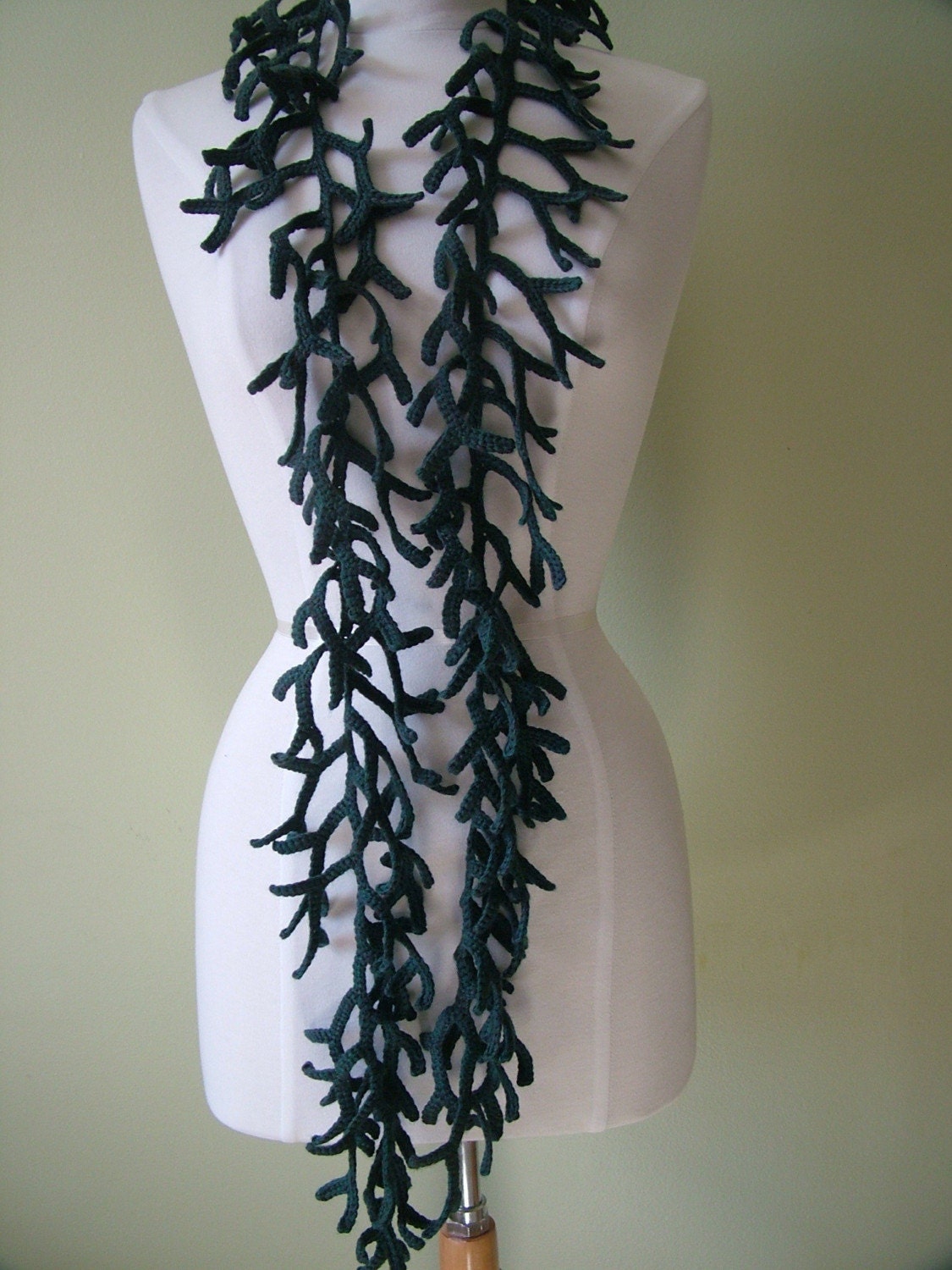 Rainforest Heather Branches Necklace\/Scarf\/Neckwarmer