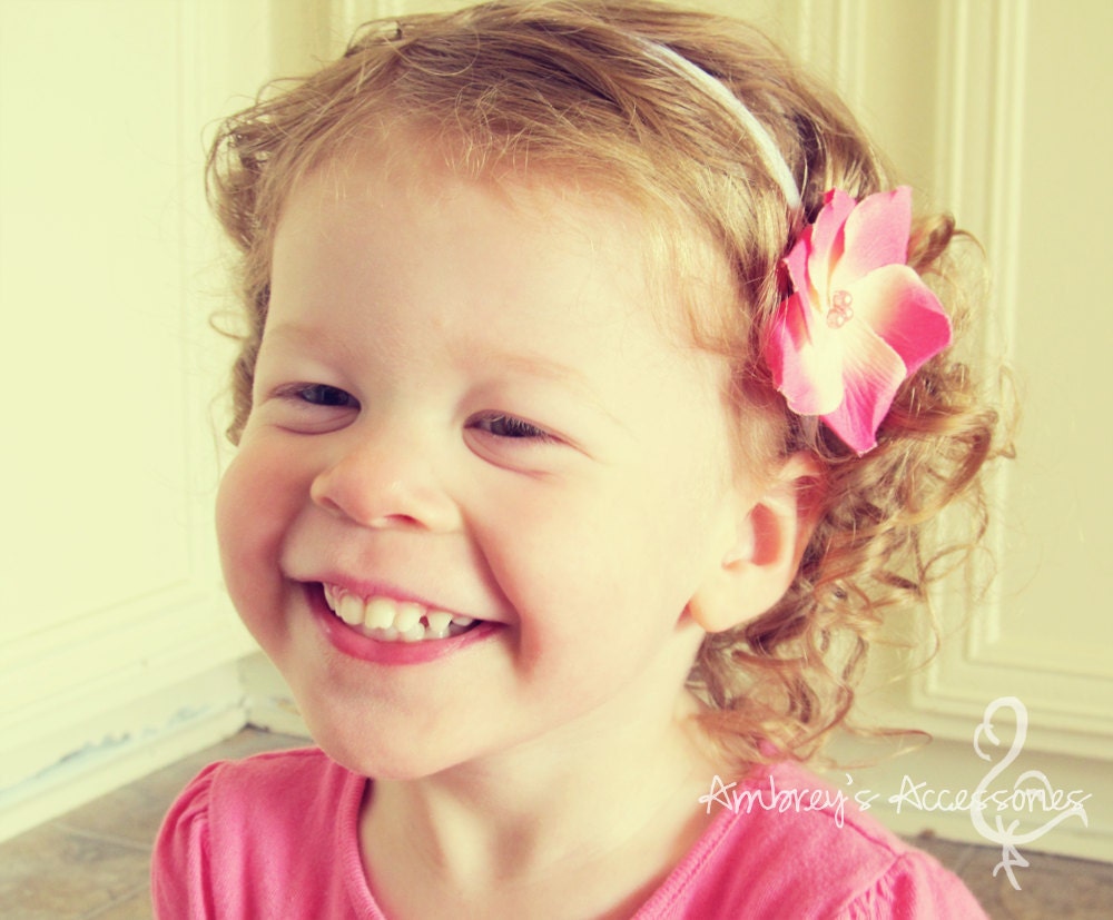 Pink Plumeria Flower, Interchangeable Snap Accessory
