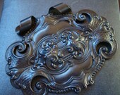 Gothic SteamPunk Design, Custom DARK PLAQUE With UNIQUE Bail Pendant