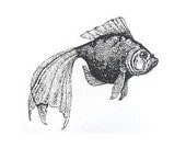 Unmounted Rubber Stamp - Goldfish 2