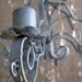Seaside Collection Shabby Sea Blue Scroll Candle Chandelier