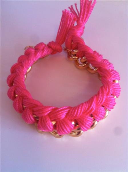 Braided chain bracelet- CHOOSE YOUR COLOR