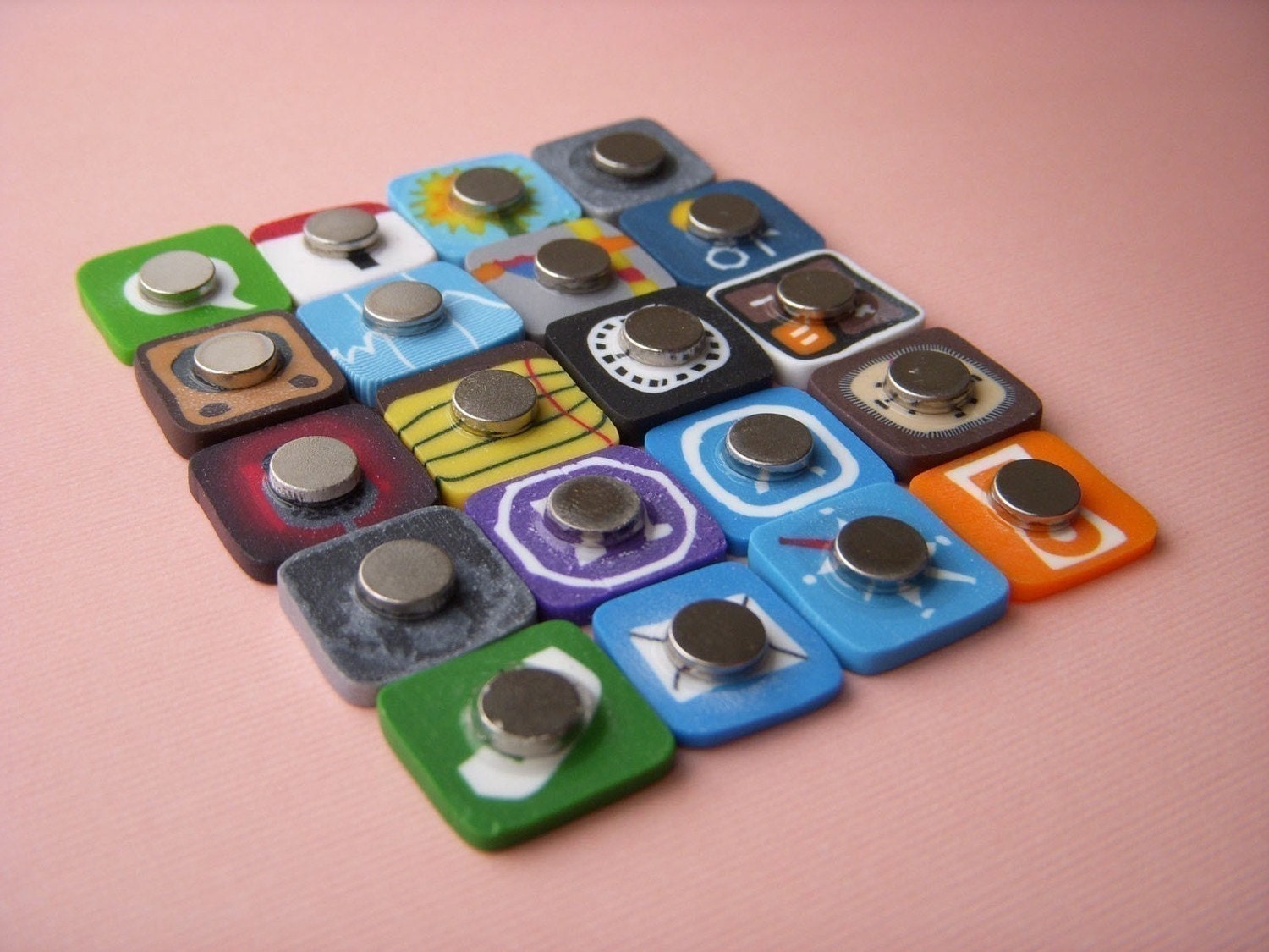 Set of iPhone magnets