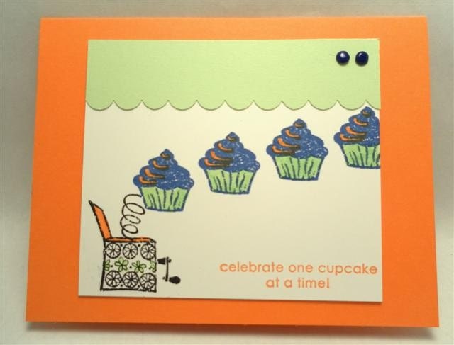 Cupcake Toy Box Birthday Card