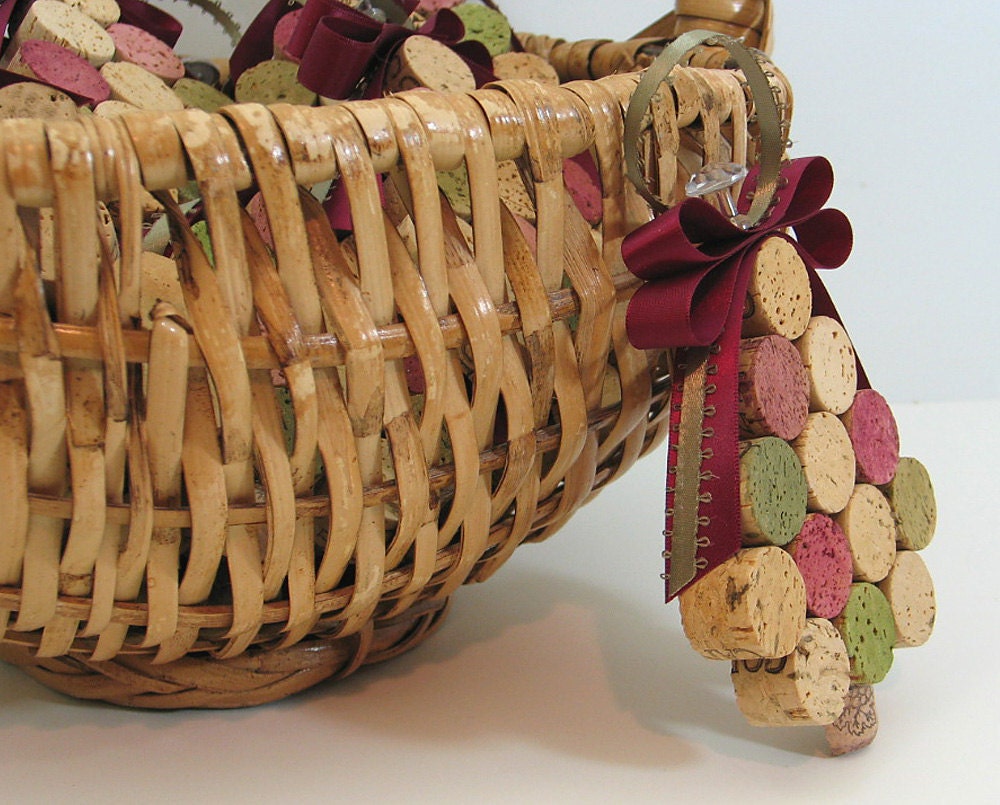 Wine Cork Christmas Tree Ornament
