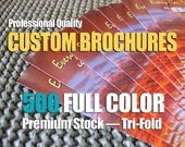 Brochures - CUSTOM FULL COLOR Quantity of 500