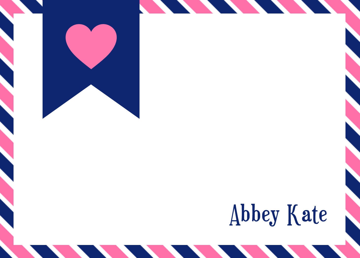 Navy Heart Note Card Set Il_170x135