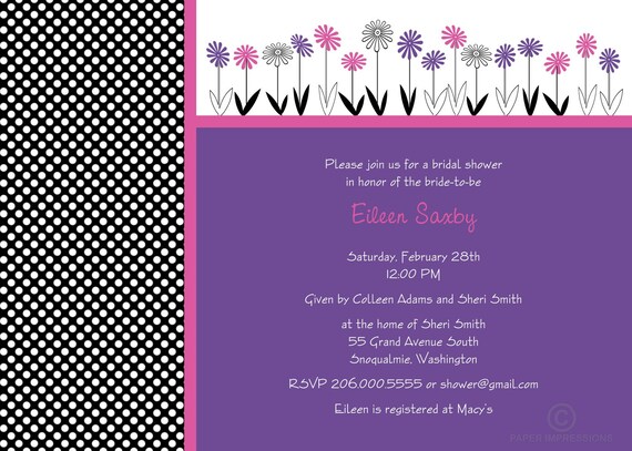 Coming Up Daisies Bridal Shower Invitation Il_570xn