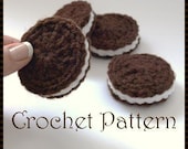 Oreo Cookie Amigurumi Crochet Pattern, Automatic Download