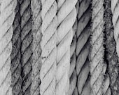 gift under 50 Nautical photograph 8x12 black and white nautical rope art print rustic wall art ocean art cottage chic fine art rope photo