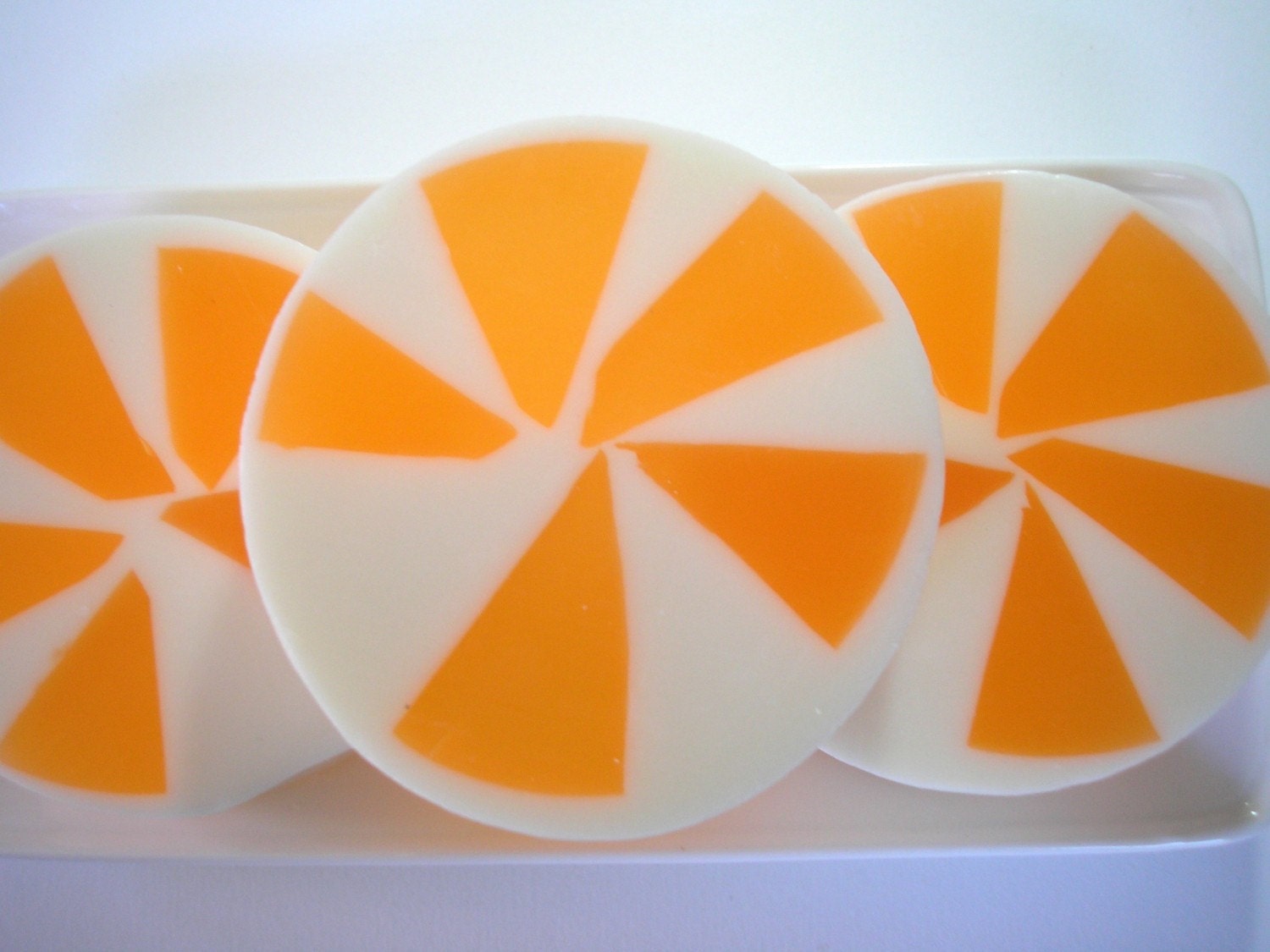 Orange Coconut Citrus Glycerin Soap with Olive Oil and Shea Butter