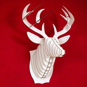 Bucky - Large Deer Trophy - White or Brown