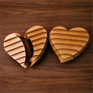 Heart Gift Box- Brown or White