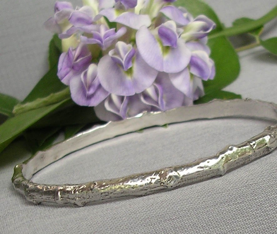 tree branch bangle bracelet plus size bangle mens bangle sterling silver