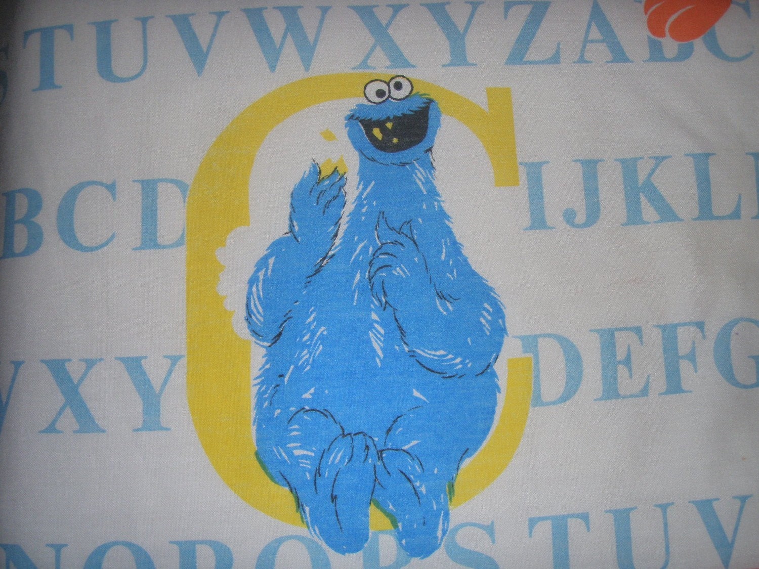 Vintage Sesame Street ABC twin flat sheet  or Fabric