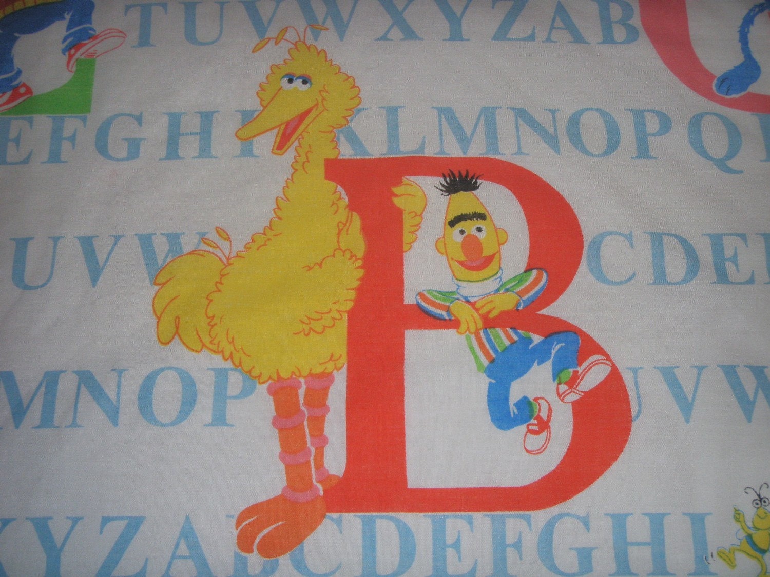 Vintage Sesame Street ABC TWIN FITTED Sheet