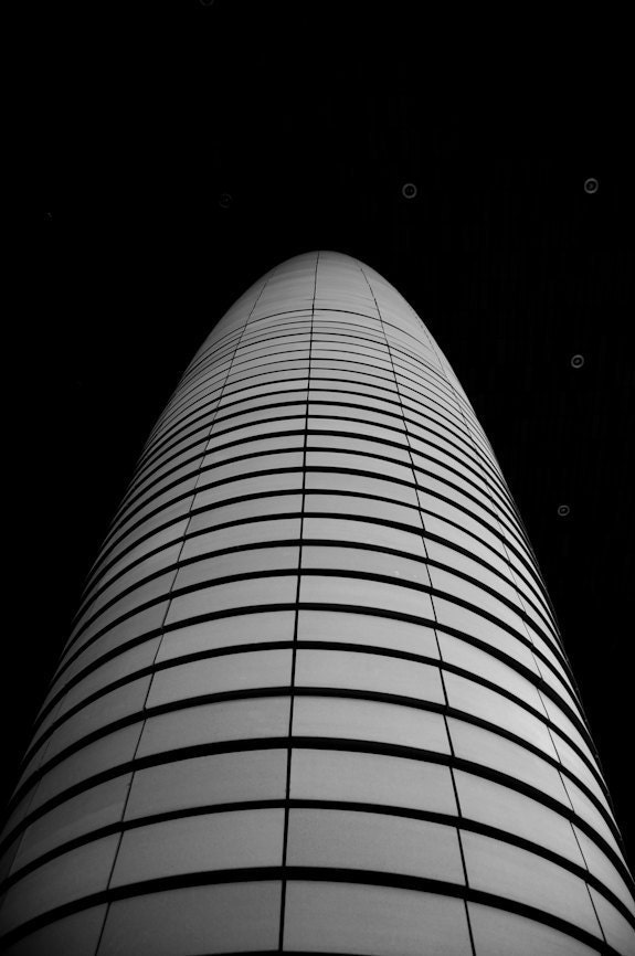 Abstract Column black and white textural rectangles 8x12