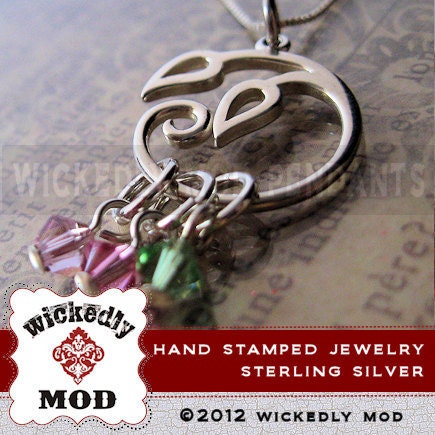 Family Tree Jewelry - Mother Necklace - Grandmother Necklace - MILA family tree branch mother necklace with 3 birthstones