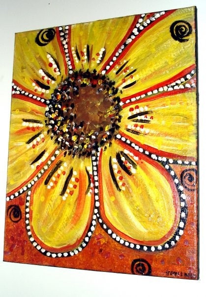 pop-art yellow flower