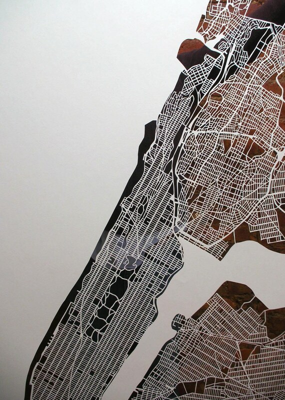 new york city map cuts